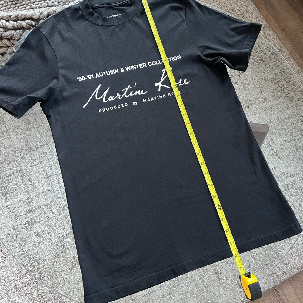 Martine Rose Black Logo Graphic T-Shirt Sz XS - Picture 12 of 17